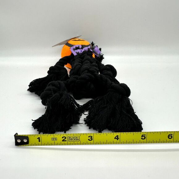 2 Bootique Pumpkin Bumpkin Halloween Plush Rope Dog Toys New With Tags - Picture 15 of 15